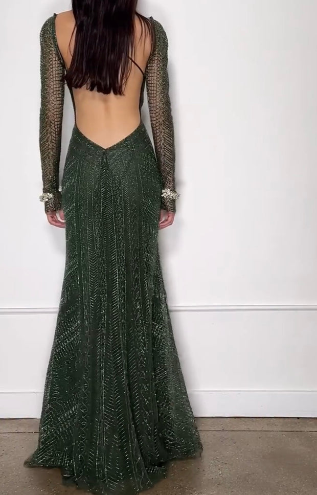 Sexy Women Clothing Deep V-neck Strap Sequins Dress