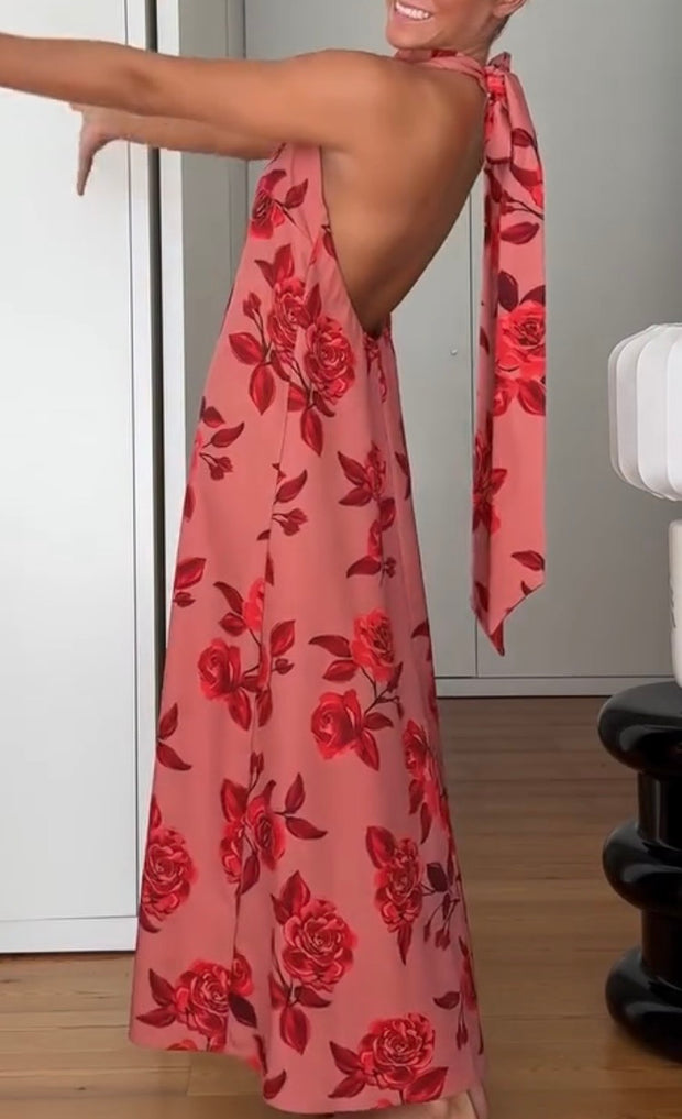 Embroidered Sleeveless Straight Temperament Vacation Dress