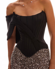 Sexy All-Matching Tube Top Fishbone Top