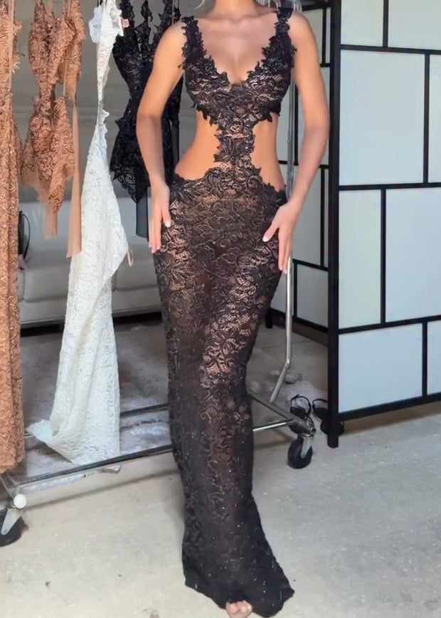 Lace Sling Elegant Slim Sexy Hip Skirt