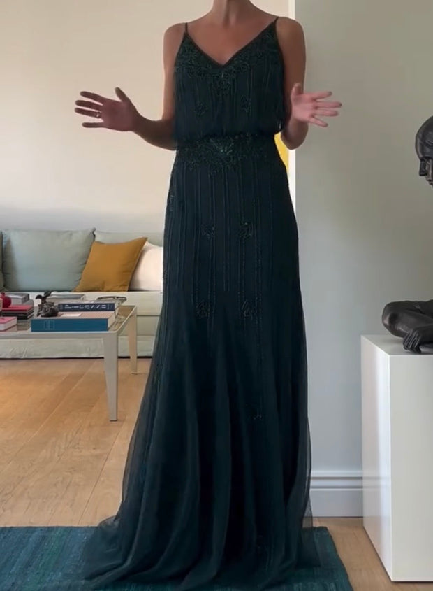 Sexy Sling Waist Pleated Dress