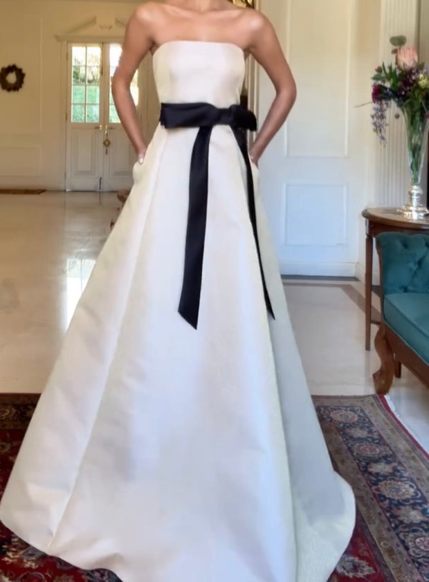 Elegant Tube Top Loose Long Dress