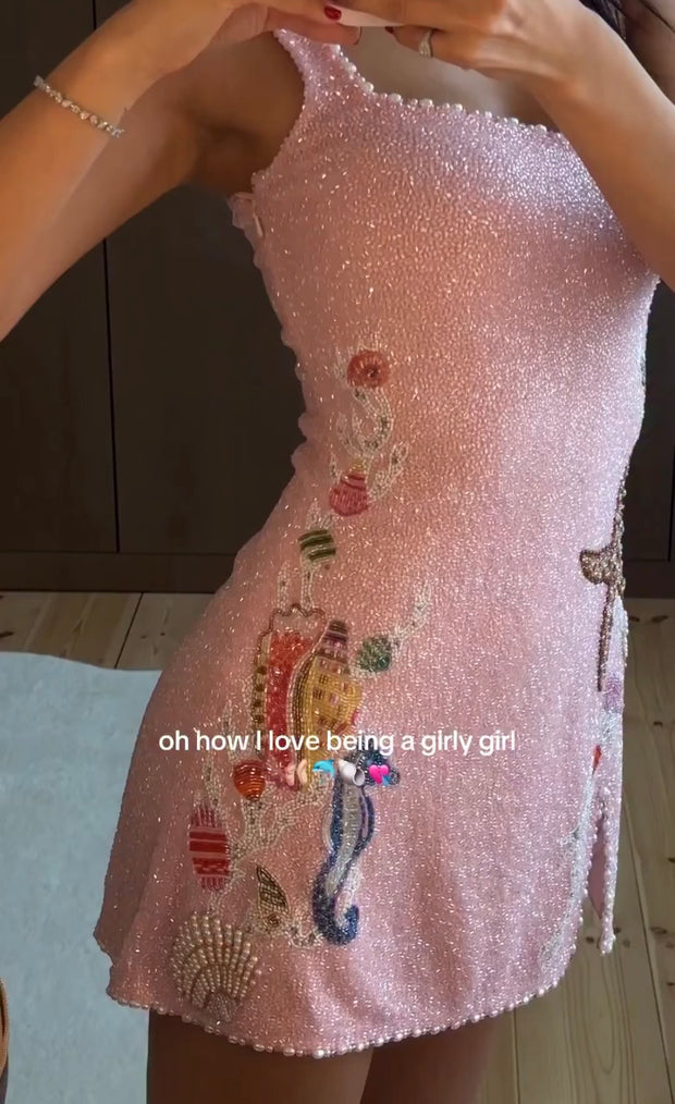 Fashion Personality Sea Fish Animal Pattern Dress