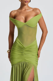 Alaia Maxi Dress - Olive