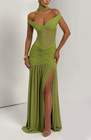 Alaia Maxi Dress - Olive