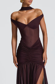 Alaia Maxi Dress - Plum