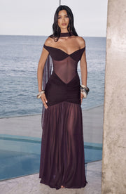 Alaia Maxi Dress - Plum