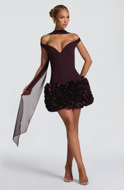 Aveta Mini Dress - Plum