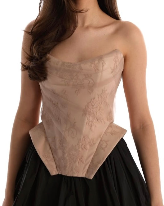 Hollow out Chest Cover Top Sexy Slim Fit Skirt Suit