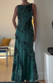 Elegant off-Neck Printed Loose Dress