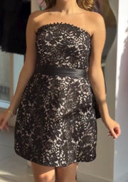 Sexy Lace Backless Tube Top Slim Fit Fishbone Waist Sheath Skirt