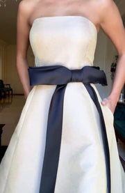 Elegant Tube Top Loose Long Dress