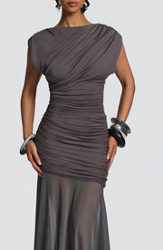 Demelza Maxi Dress - Charcoal