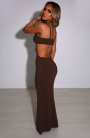 Elianna Maxi Dress - Chocolate