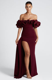 Elsie Maxi Dress - Cherry Lacquer