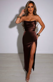 Everly Maxi Dress - Chocolate