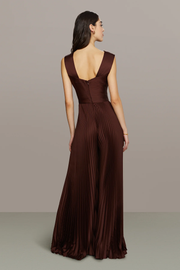 Sexy Suspender Hollow Pleated Jumpsuit