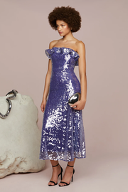 Sexy off-the-Shoulder Sequined Party Dress
