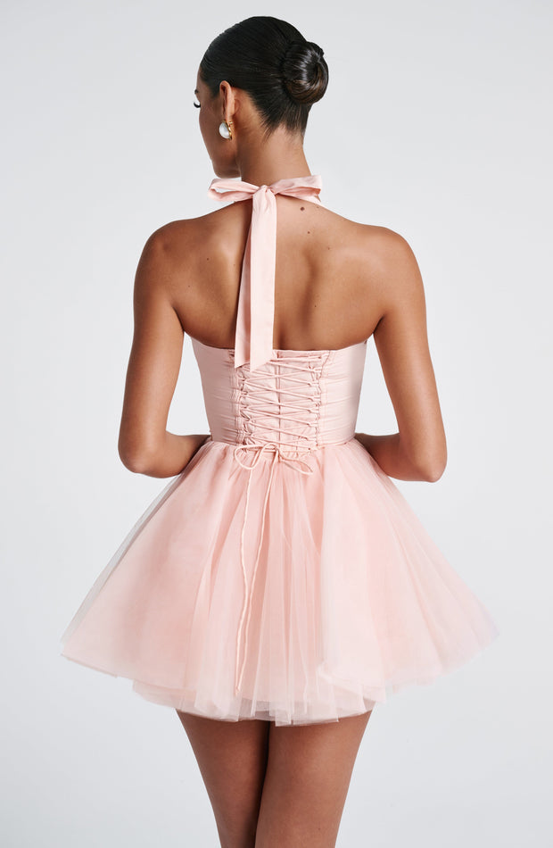 Keely Mini Dress - Soft Peach