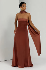 Morven Maxi Dress - Rust
