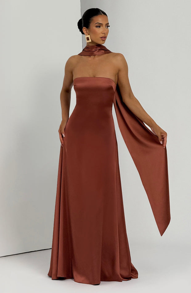 Morven Maxi Dress - Rust