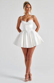 Poppy Mini Dress - Ivory
