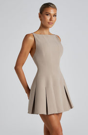 Rory Mini Dress - Taupe